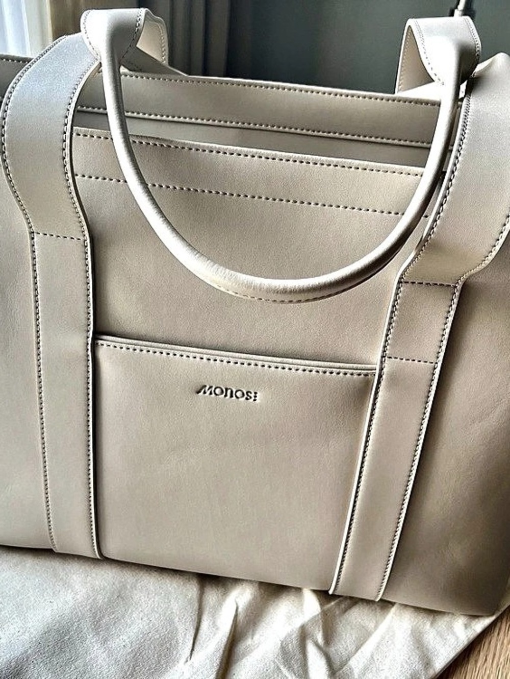 Monos Metro Tote Cream Tote Bag